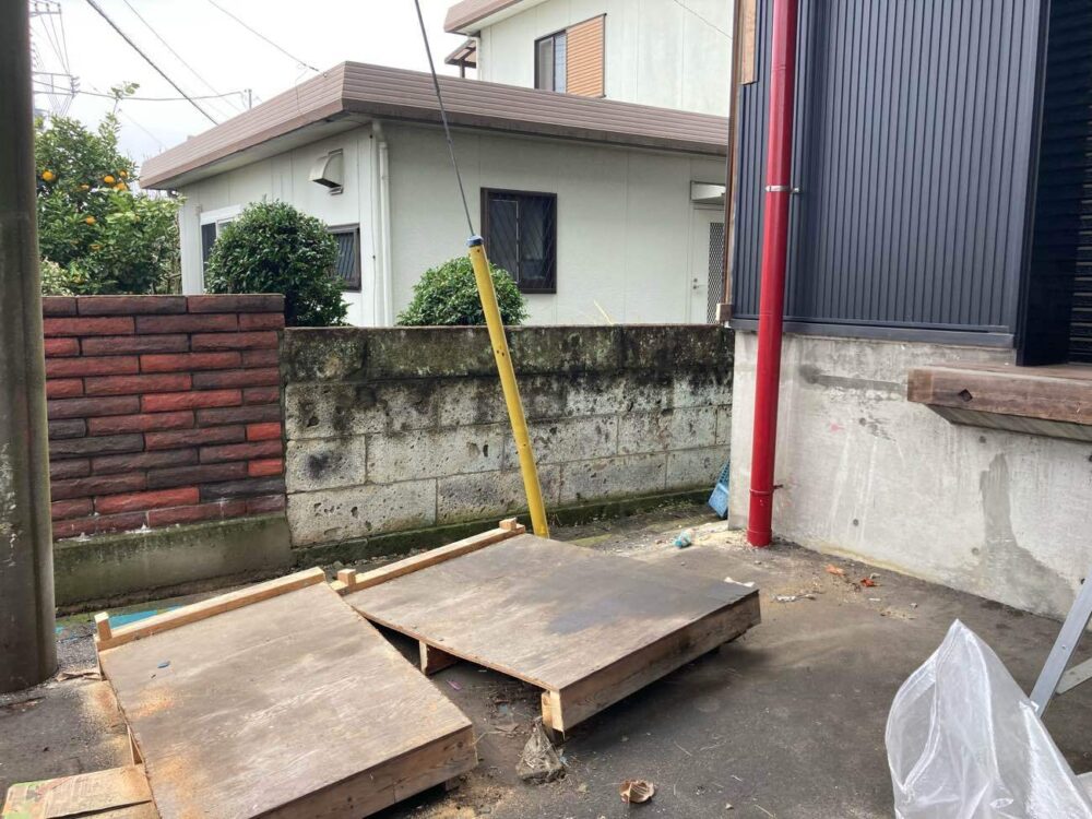 使わなくなった倉庫の解体工事