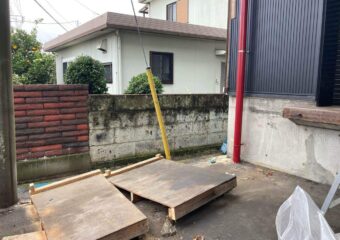 使わなくなった倉庫の解体工事