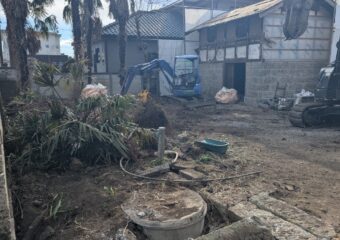 実家の敷地に新築住宅の建築をするための解体工事