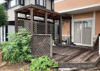 ウッドデッキ解体工事