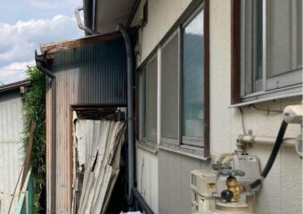 使わなくなった物置の解体工事