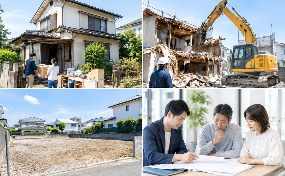 実家じまいの総額に最も差が出るのは解体工事の条件